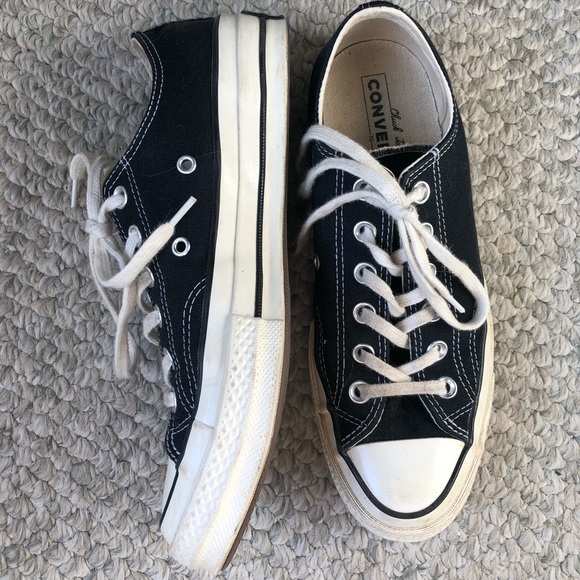 Black Converse Chuck 70 Low Sneakers - Picture 1 of 5